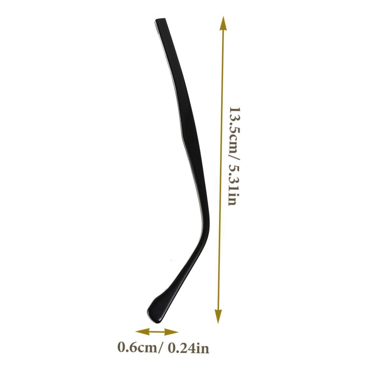 minkissy 8 Paare Brillenzubehör Universeller Brillenbügel Brillenersatzbügel Brillenteile Brillenarm Beine Brillenreparaturteil Brillenreparaturzubehör Ersatzbrille Bügel Black Metall