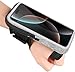 Fascia da Braccio Supporto da Corsa Borsa da polso Running Armband per Correre Borsa da Polso per iPhone 16 Pro Max/15/14/13/13 Pro Galaxy S24/S23 con tasca per chiavi e carta Fino a 6,9' (Grigio) immagine