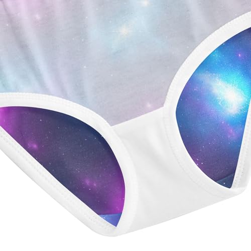 Vibrant Rainbow Stars Clouds Toddler Underwear Floral 2t Cotton Panties for Girl Fun Print Undies Kids Briefs 5