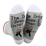 JNIAP Singer Fans Socks Rock Music Lover Gifts The Only Boss I Listen To Singer Socks For Fans (Only...