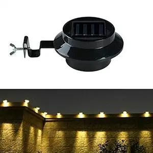 ELECTROPRIME Solar Energy Sink Lamp 3LED Solar Fence Light Eaves Solar Street LED Garden O7Y7