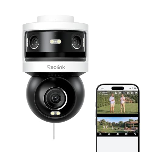 Image of REOLINK OMVI 3i PoE Triple-Lens PoE Security Camera with Auto Tracking | 10MP 180 Panoramic & 4K PT, AI Video Search, 24 /7 Recording, Perimeter Protection, Color & IR Night Vision, Smart Detection