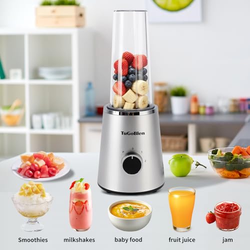 TuGoBlend Mini Blender with 2 Portable Cups (20oz + 13.5oz)