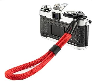 Cotton Camera Wrist Strap,LXH Adjustable Camera Strap Compatible With Nikon Canon Sony Pentax Minolta Panasonic Olympus (Red)
