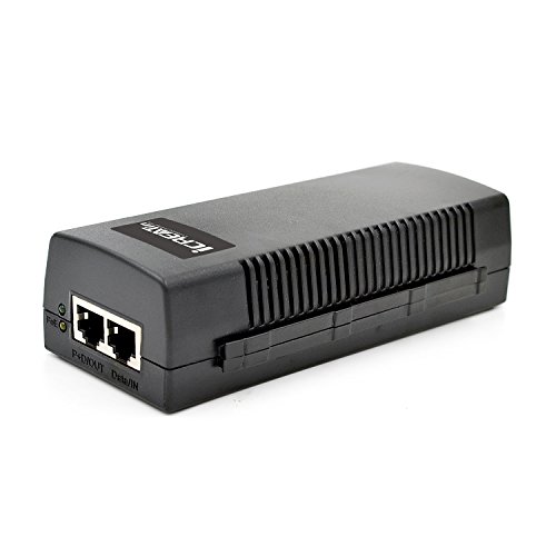 Gigabit PoE+ Injector, IEEE802.3at / 802.3af, 30W Power Ethernet PoE Adapter Replacement of UBIQUITI POE Injector U-POE-at, TPE-115GI, TL-PoE160S, 10/100/1000Mbps, Up to 100M (328ft)