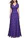 REPHYLLIS Mother of The Bride Dresses Fall Wedding Guest Formal Party Purple M