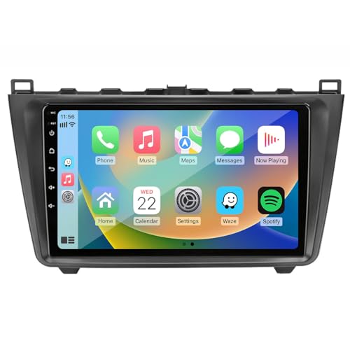 Autoradio Android 8 cœurs pour Mazda 6 avec écran IPS 2,5D et fonction Mirror Link avancée