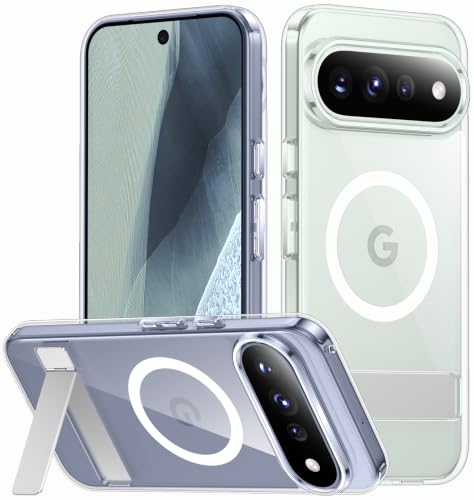 Image of SPIDERCASE for Google Pixel 11 Pro Case, Built-in Stand, Clear | [3 Stand Ways] [Military Grade Drop Protection] Invisible Stand Shockproof Slim Case for Google Pixel 11 Pro