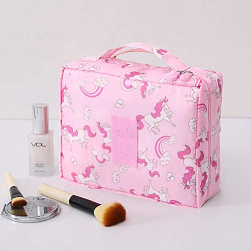 Image of Floral 18 Cms Cosmetic Pouch (L WaterproofTravelBag-32 Pink)