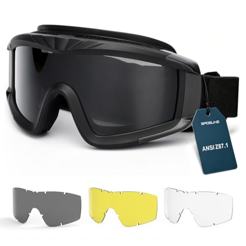 SPOSUNE Airsoft Goggles Anti Fog Army Tactical...