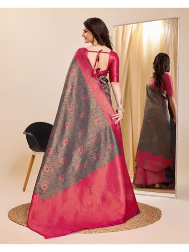Image of Avantika Fashion Women's Kanjivaram Soft Silk Banarasi Sarees With Blouse Piece For Women