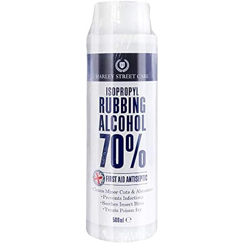 HSC 70% Isopropyl Rubbing Alcohol First Aid Antiseptic, Improved Formula and Packaging, 500 ml Cover