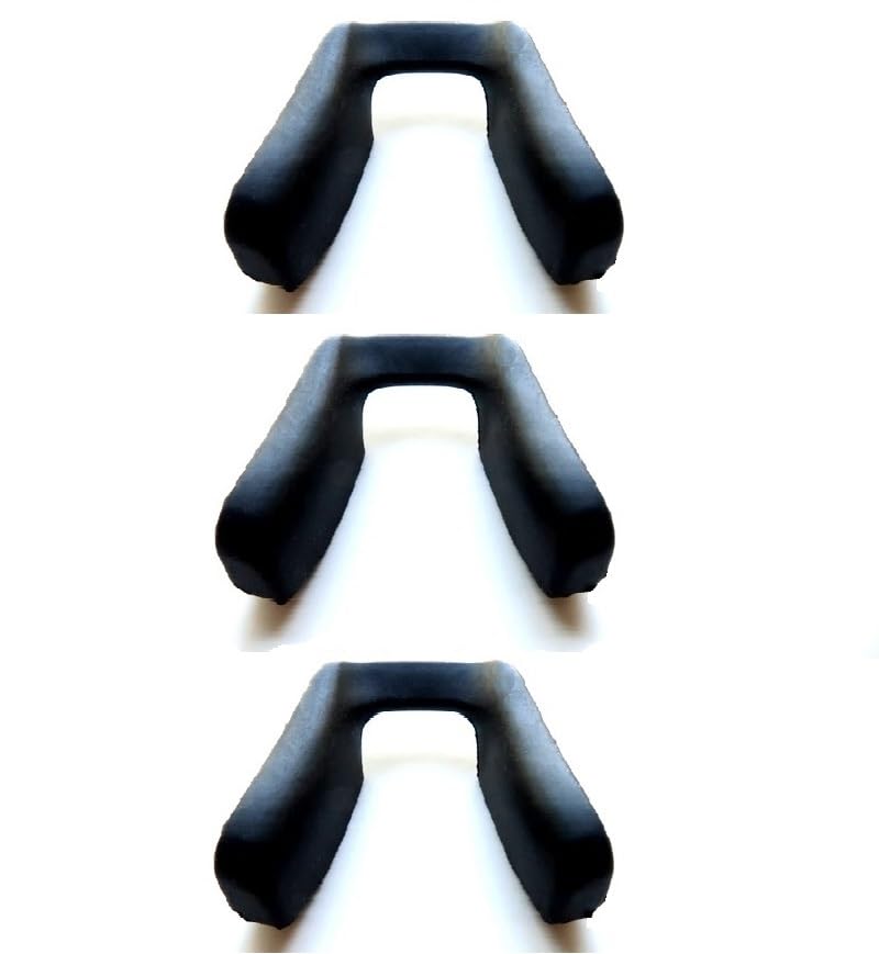 Plaquettes de nez Oakley Sutro de rechange lot de 3 noirs pour réparer des lunettes usées