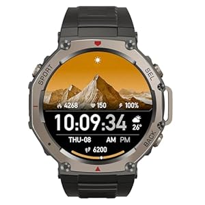Sekoda GPS Smartwatch – Dualband GPS & 6 Satelliten, 170+ Fitness- & Gesundheitsdaten, Herzfrequenz & SPO₂, 15 Tage Akku, Bluetooth 5.3, Wasserdicht