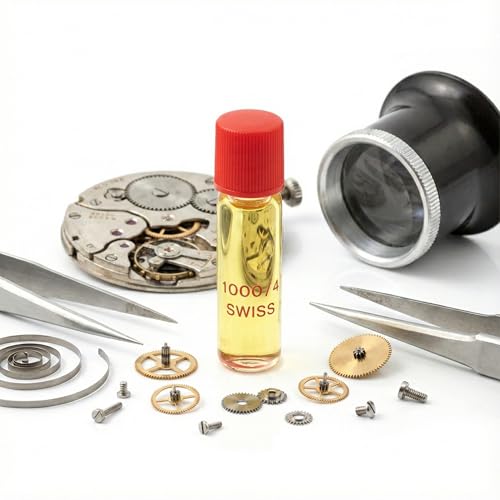 Professional Watch Movement Oil Lubricant - 2ml Precision Clock & Wristwatch Maintenance Repair Oil - High Pressure Resistance Low Friction Lubrication for Watchmakers (Mechanic & Quartz)