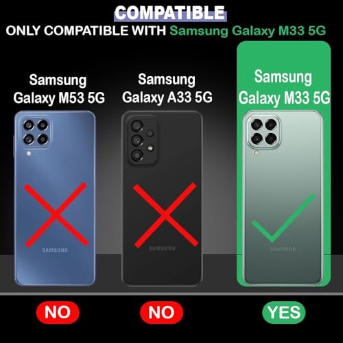 Image of Flip Cover Back Case for Samsung Galaxy M33 5G | Premium Leather Finish | Inbuilt Pockets & Stand | Flip Cover Back Case for Samsung Galaxy M33 5G (Black)