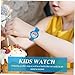 Imagen de Homoyoyo Reloj Infantil de Pulsera con Diseño de para Correa de Goma Color Azul Reloj de Cuarzo Divertido para Niñas para Cumpleaños y Especiales