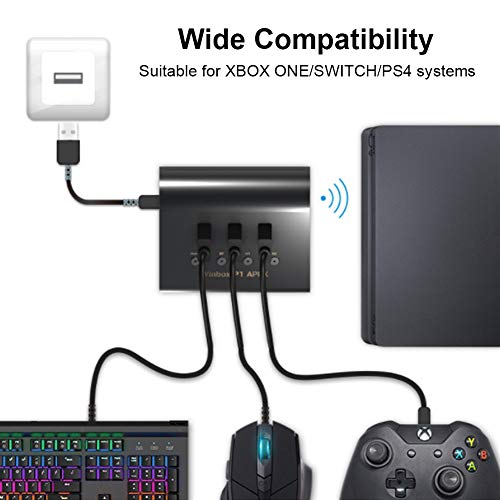 Image of Tangxi Keyboard & Mouse Converter Adapter for P1 Pro /Switch /ONE,Included USB Sync Cable for Controller,Support 3.5mm Headphone
