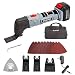 WORKPRO 20V Oscillating Multi-Tool Lithium-Ion Cordless with LED Variable Speed Universal Fit, Blades and Accessories 19-Piece Kit