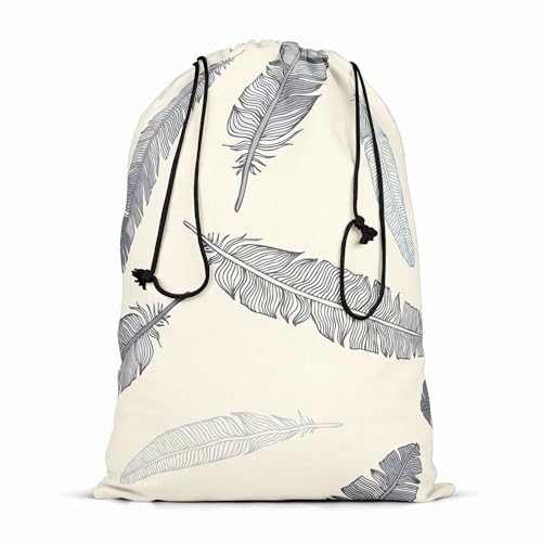 Image of ArtzFolio Feathery | Reusable Sack Bag | Bag for Gym, Storage, Vegetable & Travel