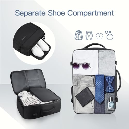 Black and Grey Carry On Backpack Bundle4