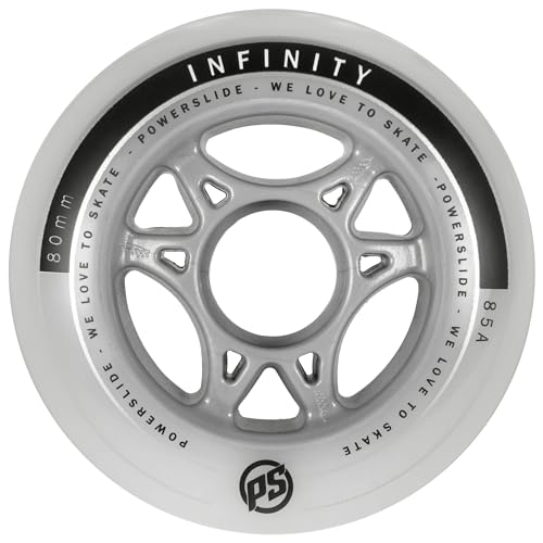 Powerslide Rollen Infinity II 4-Pack, Weiß, 80mm, 905228