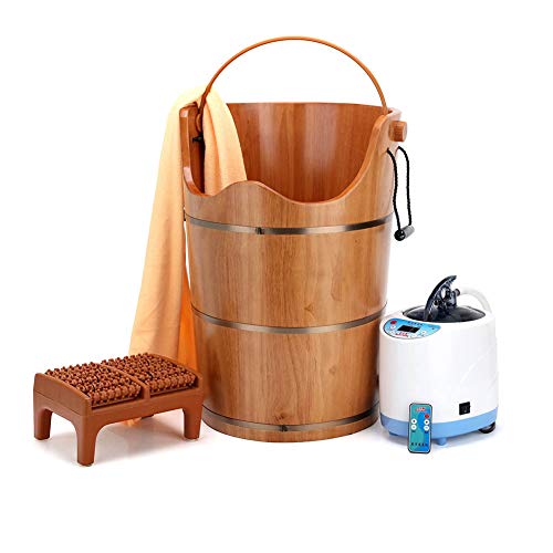 Preisvergleich Produktbild Candyana Fußbad Barrel Holzbecken EimerFußmassagebecken Heizung Gedämpfte Haushaltsfußbadewanne Whirlpool Startseite