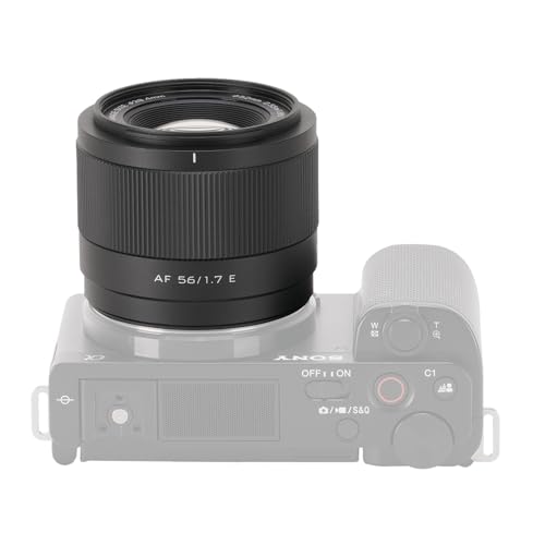 VILTROX AF 56mm F1.7 E Mount Lens for Sony, 56mm f/1.7 APS-C Auto Focus Prime Lens for Sony E Mount Mirrorless Cameras a6000 ZV-E10 a6600 a6400 a6700 a6300 a6100 a5000 a7iv a9 a7C a7S