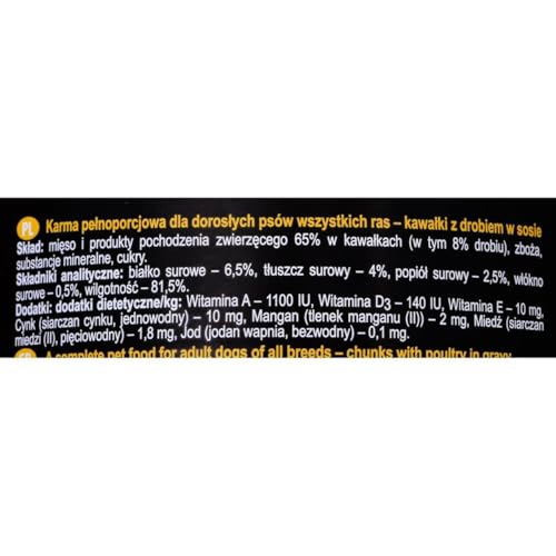 DNP Sp. z o.o. Rafi Dog Pusz.1240G Classic Geflügel Nassfutter / 6