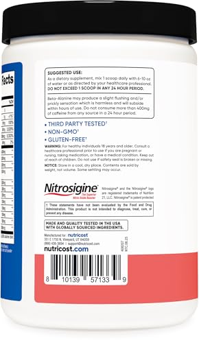 Image of Nutricost Pre-Workout, Watermelon, 30 Servings, Vegetarian, Non-GMO and Gluten Free (Pre-X)