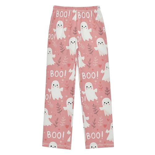 Halloween Pajama Pants Ghost Love Grass Long Sleep Pants Lounge Bottoms