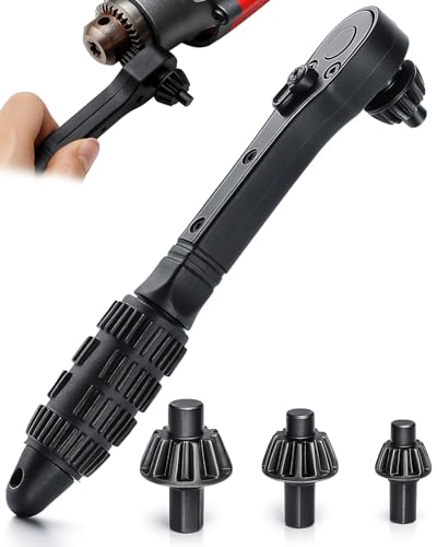 2 In 1 Drill Chuck Ratchet Wrench, Mini Key Ratchet