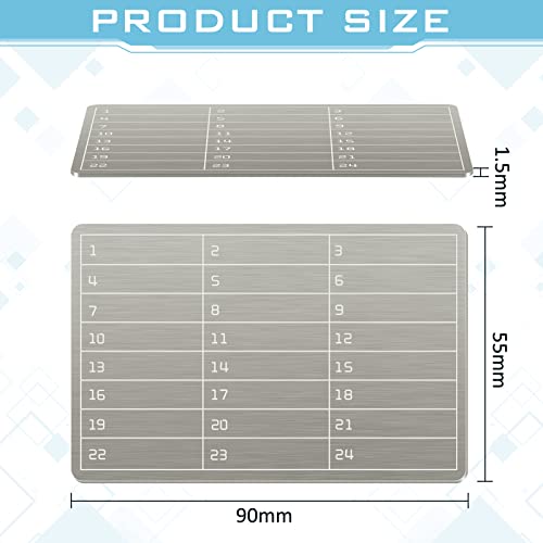 6 Plates Steel Wallet Crypto Cryptocurrency Seed Storage Crypto Wallet for Bitcoin Hardware Cold Backup2