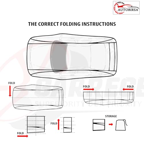 Image of Waterproof Car Body Cover Compatible with Maruti Ertiga with Mirror and Antenna Pocket, Triple Stitched (Heat Resistant US Grey with Red Piping)