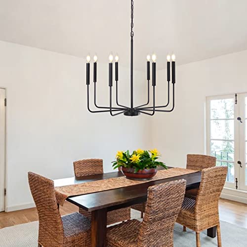Farmhouse Lustre mat 8 lumières pour salle à manger Cover