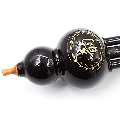 Flauta China Tradicional Hulusi Calabaza cucurbita Flauta Clave C Profesional étnico Musical Instrumento de Viento de Madera para Regalos para Principiantes