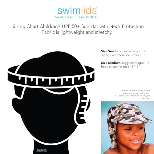 Image of Kids Sun Hat with Neck Protection, UPF 50 UV Protection