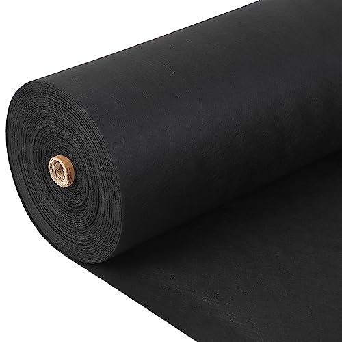 Towallmark Geotextile Landscape, 4ft x 100ft & 6oz Geotextile Fabric, PP Drainage 350N Tensile Strength & 440N Load Capacity, for Driveway & Road Stabilizationr, Erosion Control, French Drai