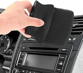 Cobee Car Detailing Brush, Car Cleaning Brushes Duster Soft Bristles Detailing Brush Dusting Tool Dust Removal Brush Dirt Dust Clean Brushes for Car Interior Exterior Leather Air Vents (Black)