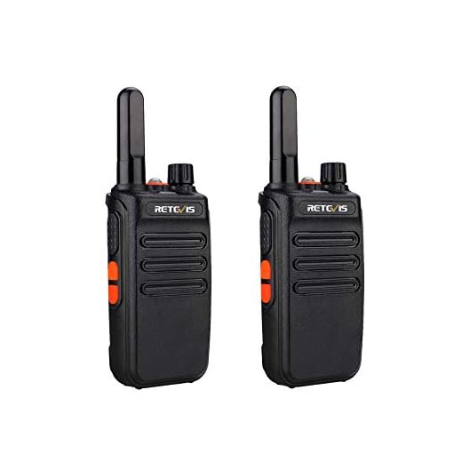 Retevis RB635 Walkie Talkies med Ficklampa, PMR446 Licensfri Radio, Lång Räckvidd, USB-Kabel Walkie-Talkies med VOX för Familjevandringar, Camping (Svart, 2 St.)