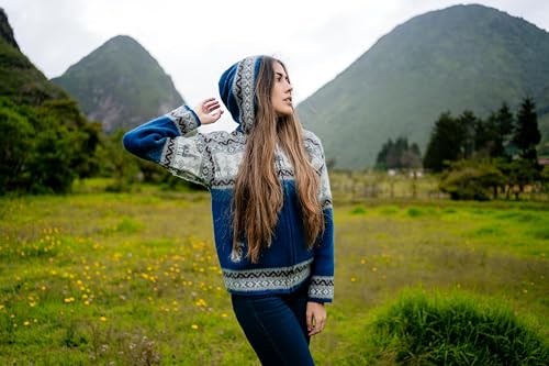 Handmade Alpaca Sweater, Vibrant Colors, Soft and Hypoallergenic, Crafted by Otavalenos Artisans in Ecuador4