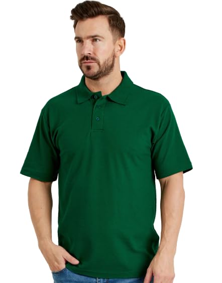 Pretty AttitudeMens Short Sleeve Collar Casual Smart Polo TOP Cotton Summer T-Shirt New TEE