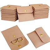 40pcs Dark Pink Microfiber Jewelry Pouch Button Bag 8 x 8cm, Jewelry Packaging Bag Luxury Small Favor Bags Jewelry Gift Bags for Earrings Necklaces Bracelet Ring