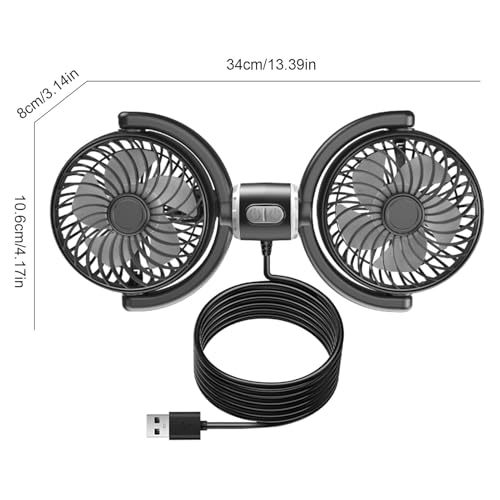 Ventilateurs de siège d'auto USB pour éliminer la chaleur à l'arrière
