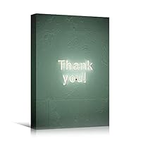 Canvas Wall Art Light Quotes Bedroom Industrial Inspirational Modern Art Multicolor Neon Photography Quotes Urban - 12x18 inches