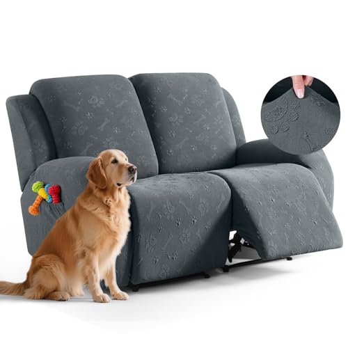 Ruaozz Loveseat Couch Covers, 6 Pieces Recliner Co...