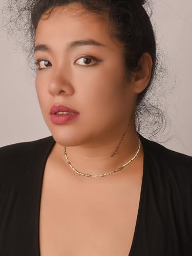 Sacina Boho Trendy Colorful Beaded Choker, Hippie & Summer Beach Necklace, Y2k & Christmas Jewelry Gift for Women4