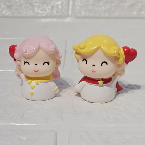 Image of Miniature Couple Set of 4 Resin Figurines for Miniature Garden Dollhouse Accessories Fairy Garden Decor Terrarium Bonsai DIY Craft Gifting
