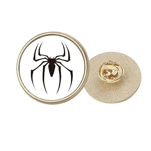 Broche en métal doré avec motif insecte noir M dotée d'une attache sécurisée anti-chute