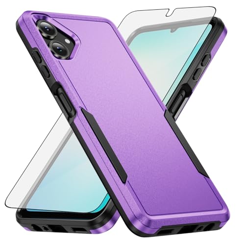 Coque Samsung Galaxy A06 5G avec verre trempé violet - Asuwish